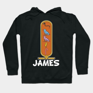 JAMES-American names in hieroglyphic letters-James, name in a Pharaonic Khartouch-Hieroglyphic pharaonic names Hoodie